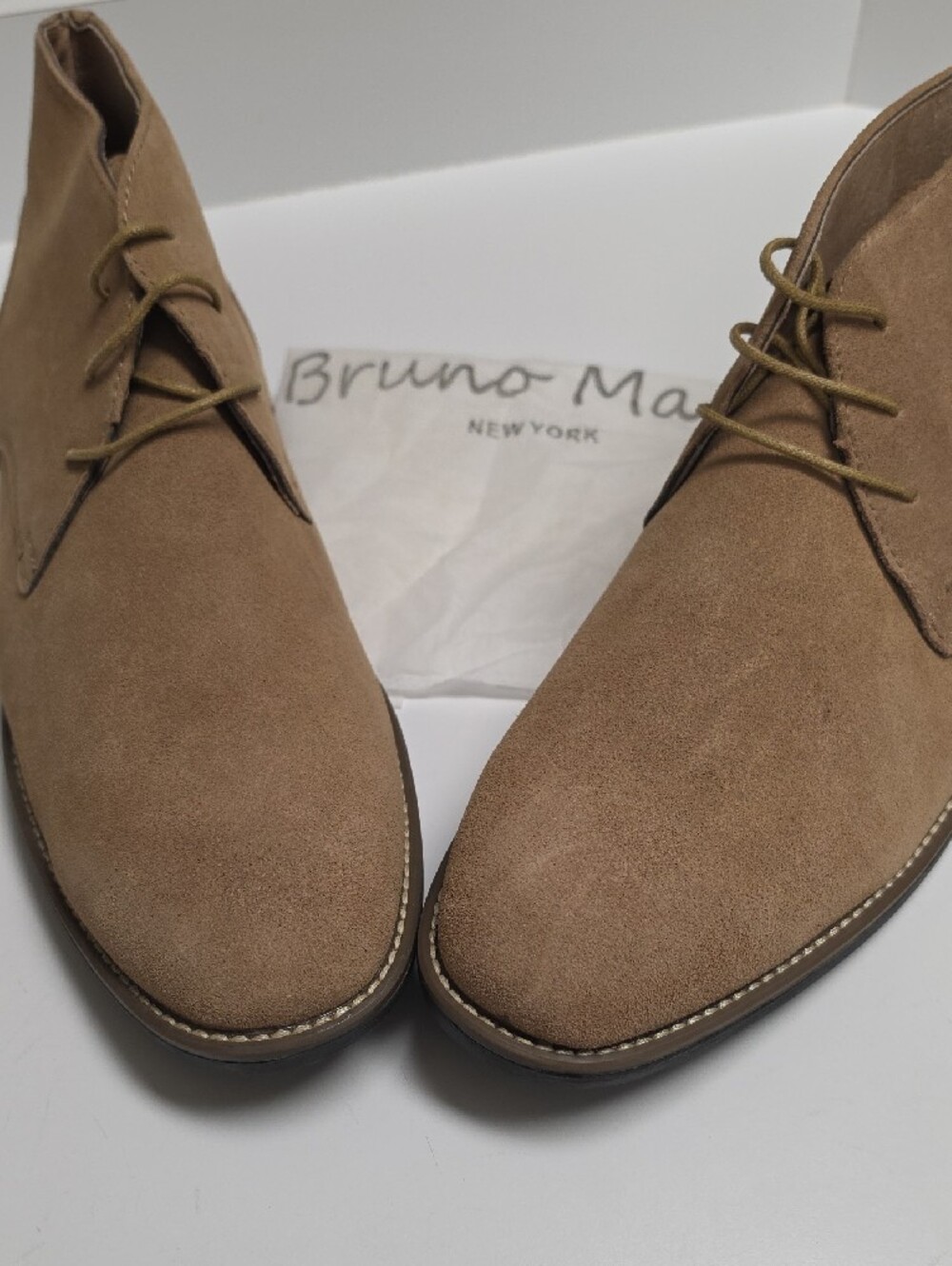Bruno Marc "Urban" Suede Chukka Boots - Camel - Size 15 - Picture 2 of 11